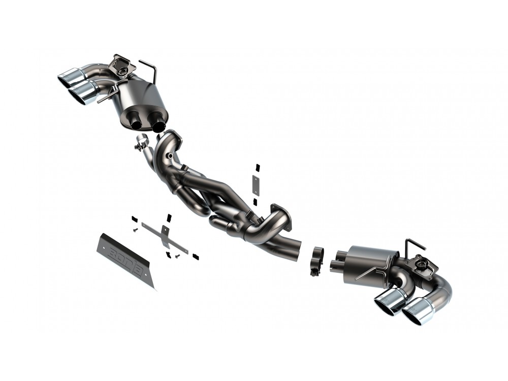 Sportauspuff Borla Chevrolet Corvette C8 OPF-back ATAK